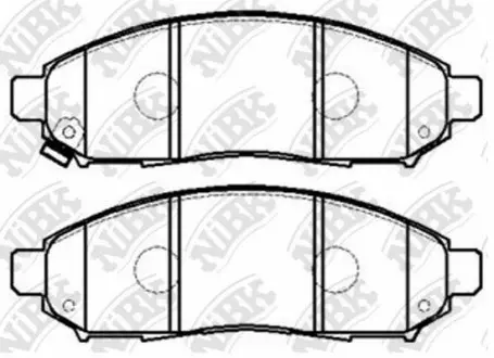 Колодки гальмівні дискові NiBK PN2517