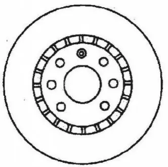 Гальмівний диск передн.OPEL Astra/Corsa/Vectra/Tigra Jurid 561588JC