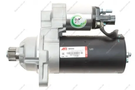 Стартер Audi A3/Q3/Skoda Fabia/Yeti/VW Caddy/T5/Golf/Passat 1.9-2.0 TDI/TSI 03-15 (1.7kw) (z=10) AS-PL S0243