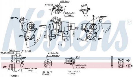 CITROEN Турбіна Berlingo 1.6HDi 05, Jumpy, C4, Fiat Scudo, Ford Fiesta, Focus 1.6TDCi, Peugeot NISSENS 93061