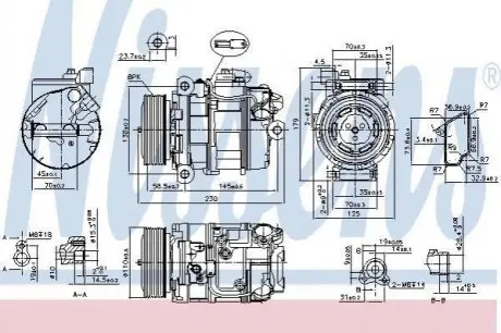 BMW Компресор кондиціонера X3 (F25) NISSENS 890358