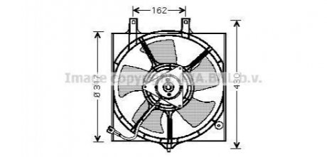 AVA NISSAN Вентилятор радіатора PRIMERA 1.6 96-, PRIMERA 2.0 16V 96- AVA AVA COOLING DN7510 (фото 1)