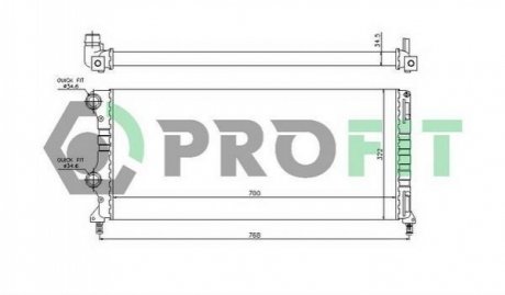 Радіатор охолоджування PROFIT PR 2210A2 (фото 1)