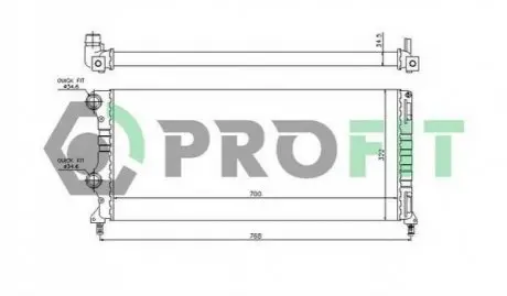 Радіатор охолоджування PROFIT PR 2210A2