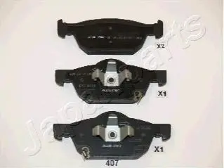 HONDA колодки гальм передн.Accord 08-,Civic 12- JAPANPARTS PA-407AF