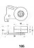 NISSAN натяжний ролик Bluebird 1,6/1,8/2,0 11/83- JAPANPARTS BE-105 (фото 2)