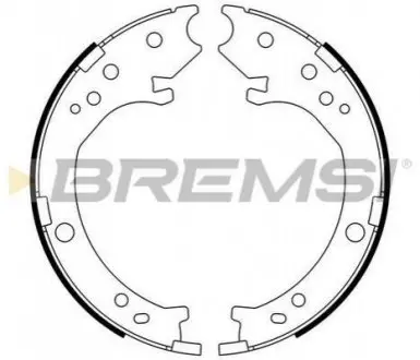 Гальмівні колодки зад. golf i/ii/passat/polo/audi 80 &gt;01 Bremsi GF0716 (фото 1)