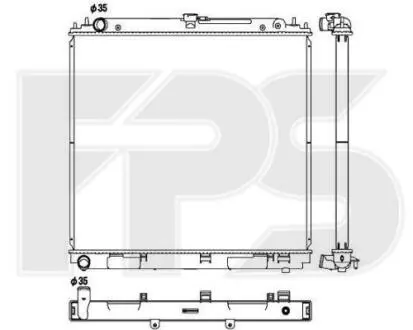 Радіатор охолодження FPS FP 50 A1344