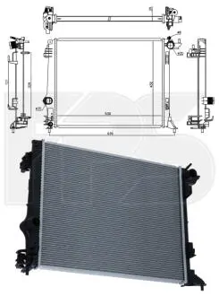 Фото 1 - радіатор охолодження FPS FP 56 A855 Радіатор охолодження FPS FP 56 A855 (фото 1)