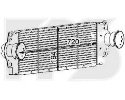 Радіатор наддуву FPS FP 74 T119 (фото 1)