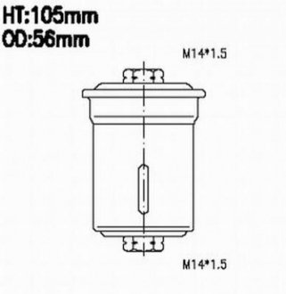 Фильтр топливный в сборе JS ASAKASHI FS6042