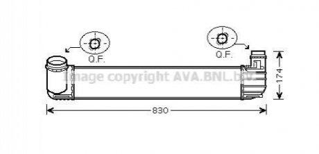 AVA AVA Інтеркулер RENAULT MEGANE (2009) 2.0 TCE AVA COOLING RTA4411