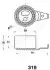 MAZDA натяжний ролик 626 2,0D 84-94 (RF) / KIA SPORTAGE JAPANPARTS BE-319 (фото 2)