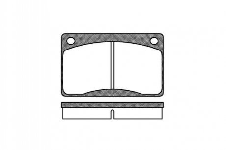 Гальмівні колодки Volvo 140, 240, 260 1.8-2.8 07.67-08.93 REMSA 0042 30 (фото 1)