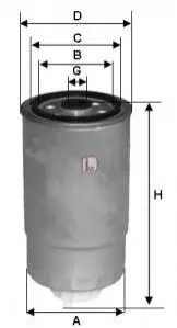 Фiльтр паливний SOFIMA S7H2ONR