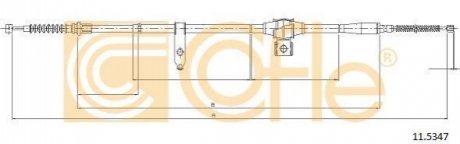 Трос ручника COFLE 11.5347