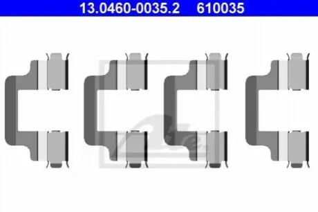 Комплект монтажний колодок ATE 13.0460-0035.2
