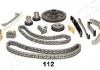 JAPANPARTS NISSAN К-т ланцюга (повний) приводу ГРМ X-Trail 2,2Di 01-, Pathfinder 2.5dCi 05-, Navara KDK-112 JAPANPARTS