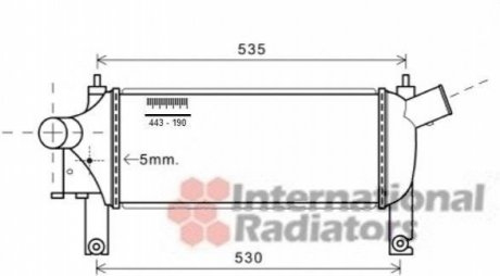 Інтеркулер NISSAN NAVARA (2005) 2.5 DCI Van Wezel 13004339