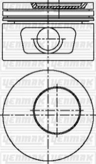 Поршень с кольцами і пальцем (размер отв. 84,80/STD) OPEL VECTRA A 1.8 (4цил.) (1.8SV, 1.8SEH, 1.8SE) Yenmak 31-03804-000