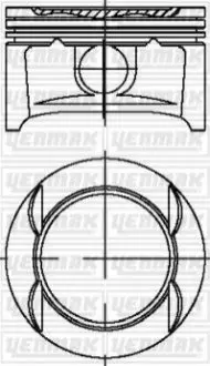 Поршень с кольцами і пальцем (размер отв. 73,40 /STD) OPEL ASTRA G 1.4 (4цл.) (Z1, 4XEP Euro 4) Yenmak 31-04214-000