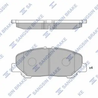 Колодки дискового тормоза SANGSIN Hi-Q (SANGSIN) SP2183