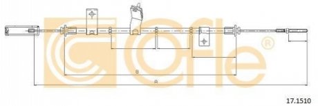 Трос гальма стоянки COFLE 171510