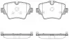 BMW Колодки гальмівні передні 1 F40,2,3 G20,4,5 G30,X1 F48,X2,X3 G01,X4 REMSA 1625.08 (фото 1)