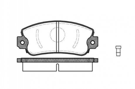 Гальмівні колодки перед. FIAT Uno 1,0/1,5 89-02 SEAT Ibiza -93 REMSA 0372.02