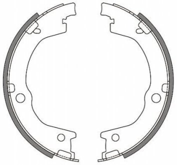 HYUNDAI Колодки гальмівні барабанні Trajet REMSA 4644.00 (фото 1)