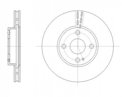 Диск гальм. передн. MAZDA 2 14- REMSA 61659.10