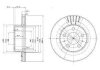 DELPHI VOLVO Гальмівний диск передн. 240, 260 BG2207 DELPHI BG2207