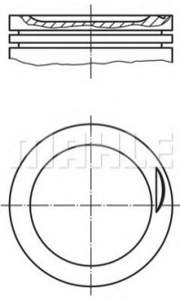 Комплект поршня MAHLE / KNECHT 0308302