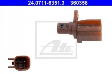 Датчик ABS (задній) Ford Tourneo Connect/Transit Connect 13- 24.0711-6351.3 ATE 24071163513