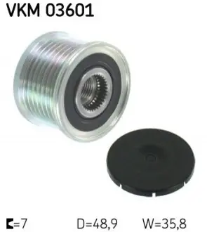 Фото 1 - opel шків генератора movano 2.2-2.5 01- vivaro. renault master. SKF VKM 03601 OPEL шків генератора Movano 2.2-2.5 01- Vivaro. RENAULT Master. SKF VKM 03601 (фото 1)