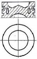 Поршень з кільцями VAG 81,51 2,0TDI 16V CAGA,CAGB,CAGC,CAHA,CAHB,CBAA,CBAB,CBBB,CBDA NURAL 87-432307-00
