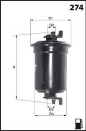 Фільтр палива (аналогWF8107/KL203) MECAFILTER ELE6036
