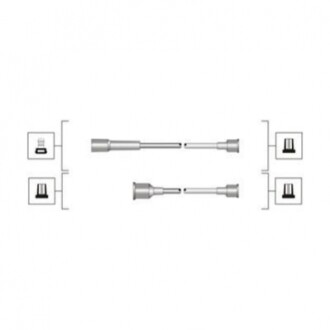 Комплект високовольтних проводів EQ OPEL OMEGA 1.8, 2.0 [941319170113] MAGNETI MARELLI MSQ0113