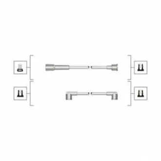 Комплект високовольтних проводів EQ SEAT 1.2, 1.5 [] MAGNETI MARELLI 941319170106