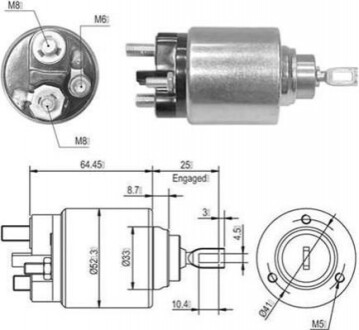 Втягувальне реле FORD Mondeo -00, Scorpio -98. [940113050010] MAGNETI MARELLI AME0010