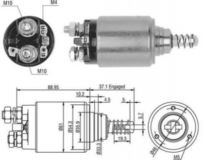 Соленоїд IVECO,RENAULT - BOSCH [940113050402] MAGNETI MARELLI AME0402