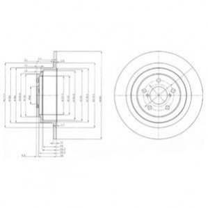 Гальмiвнi диски Delphi BG4154 (фото 1)