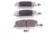 JAPANPARTS KIA гальмів.колодки передн. Ceed,Cerato 13-, Carens 1,7CRDi 13-,Hyundai i30,Grandeur PA-K27AF JAPANPARTS PA-K27AF