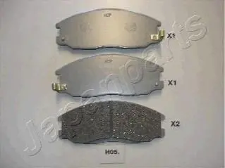 HYUNDAI гальмів.колод.передн.Santa Fe, Ssangyong Rexton II,Kyron,Actyon JAPANPARTS PA-H05AF