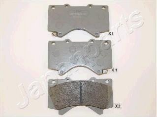 TOYOTA гальмівні колодки передн.Land Cruiser 4.7/4.5d 08- JAPANPARTS PA-272AF