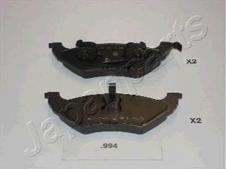 CHRYSLER гальмівні колодки дискові Voyager,Caravan 95- JAPANPARTS PP-994AF (фото 1)