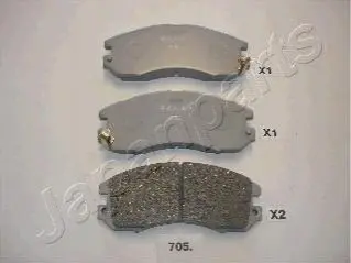 SUBARU гальмівні колодки передн.Subaru Impreza,Legacy JAPANPARTS PA-705AF
