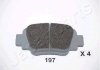 JAPANPARTS NISSAN гальмівні колодки задні Micra K11 92- PP-197AF JAPANPARTS