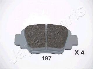 NISSAN гальмівні колодки задні Micra K11 92- JAPANPARTS PP-197AF