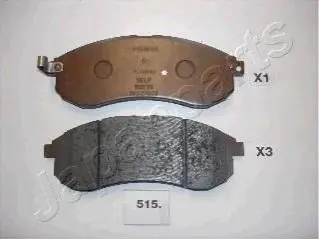 MITSUBISHI гальмів.колодки передн.L200 96- JAPANPARTS PA-515AF
